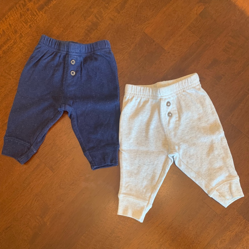 4 pair carters baby boy pants 0-3 months